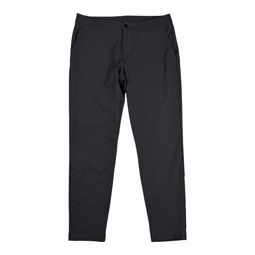 Lululemon Slim Fit ABC Warpstreme Pants Men 36x32 Black Performance Gym EUC